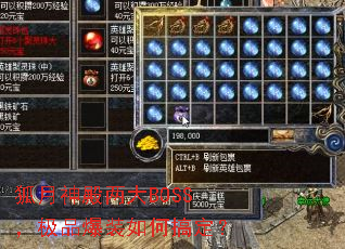 狐月神殿两大BOSS,极品爆装如何搞定? 狐月神殿两大BOSS,极品爆装如何搞定?
