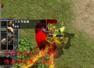 传奇私服单机版如何快速提升角色等级? 传奇私服单机版如何快速提升角色等级?