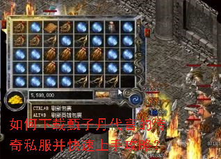 如何下载甄子丹代言的传奇私服并快速上手攻略? 如何下载甄子丹代言的传奇私服并快速上手攻略?